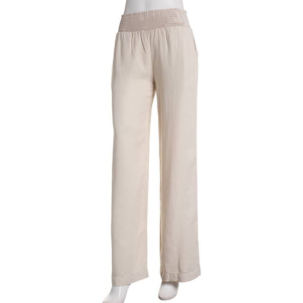 Juniors Love Tree High Waist Causal Smocked Pants - image 