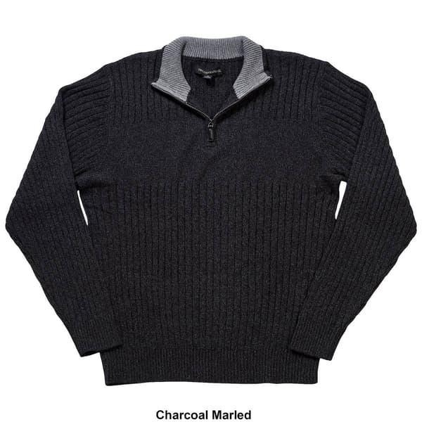 Mens Tricots St. Raphael Marled 1/4 Zip Sweater