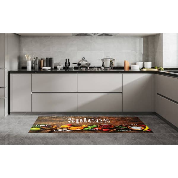 J&V Textiles Cloud Comfort Spices Anti-Fatigue Kitchen Mat