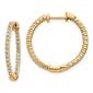 Pure Fire 14kt. Yellow Gold Lab Grown Diamond Round Hoop Earrings - image 1