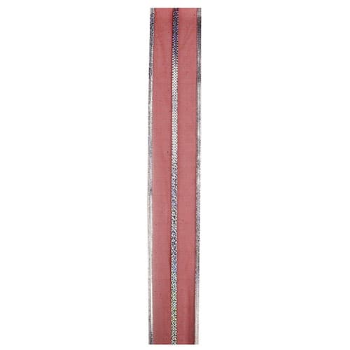 Northlight Seasonal 12 Spools Red & Silver Striped Ribbon
