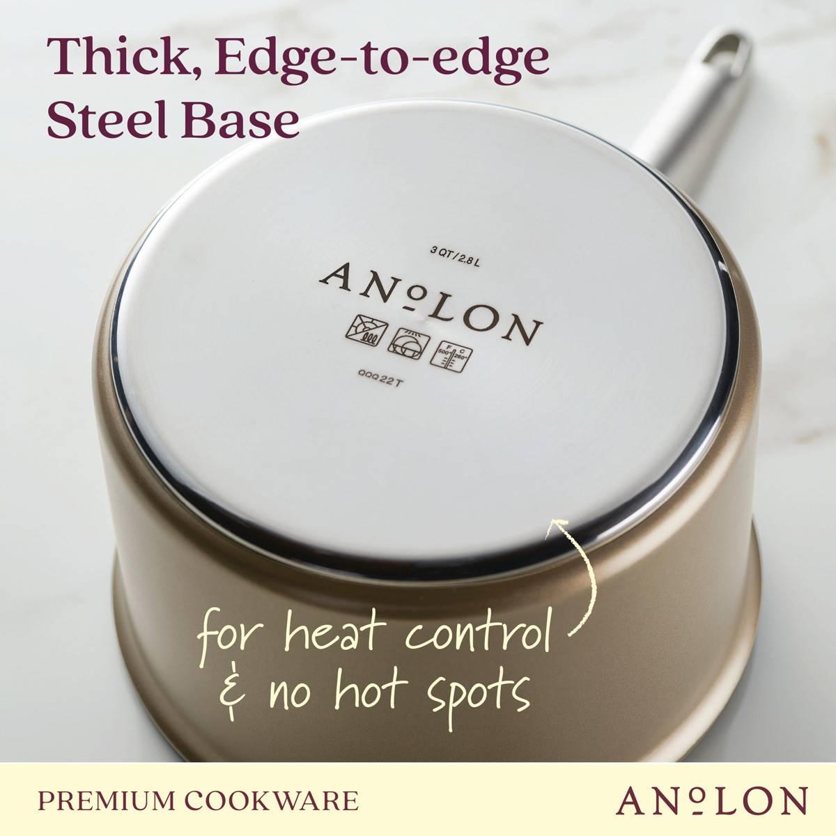 Anolon® Ascend Hard Anodized Nonstick Saucepan with Lid - 3-Quart