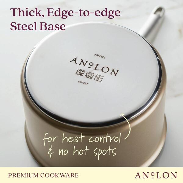 Anolon&#174; Ascend Hard Anodized Nonstick Saucepan with Lid - 3-Quart