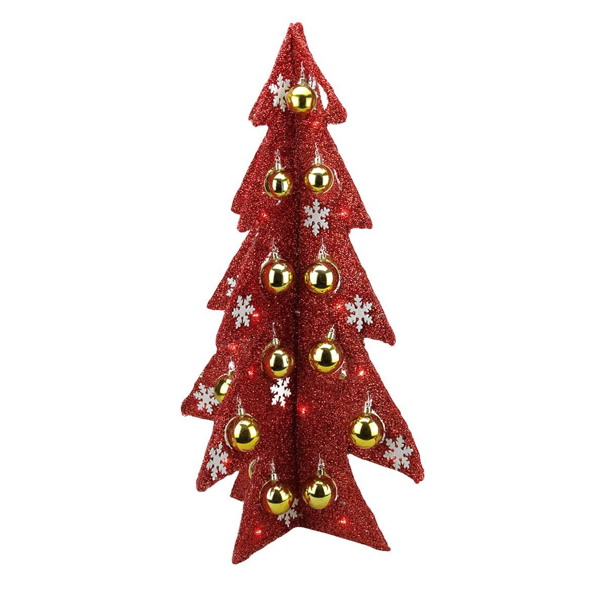 Open Video Modal for Northlight LED Lighted Christmas Tree w/ Ornaments Decor