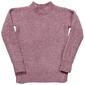 Girls &#40;7-16&#41; Pink Rose Shiny Chenille Sweater w/ Lace Up Back - image 1