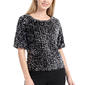 Womens NY Collection Elbow Sleeve Sequin Pullover - image 1