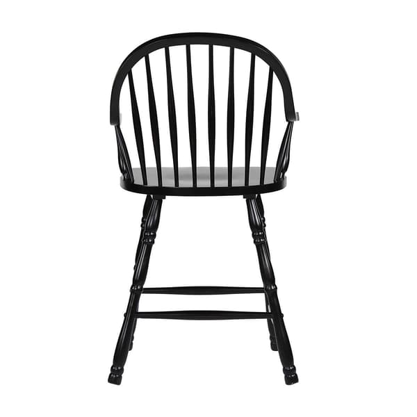 Besthom Black Cherry Selections High Back Bar Stools - Set of 2