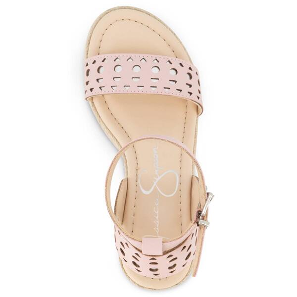 Big Girls Jessica Simpson Asha Perforated Wedge Sandals