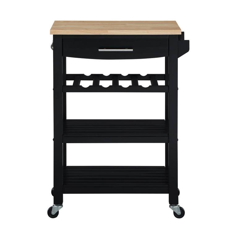 Convenience Concepts 4-Tier Butcher Block Kitchen Cart