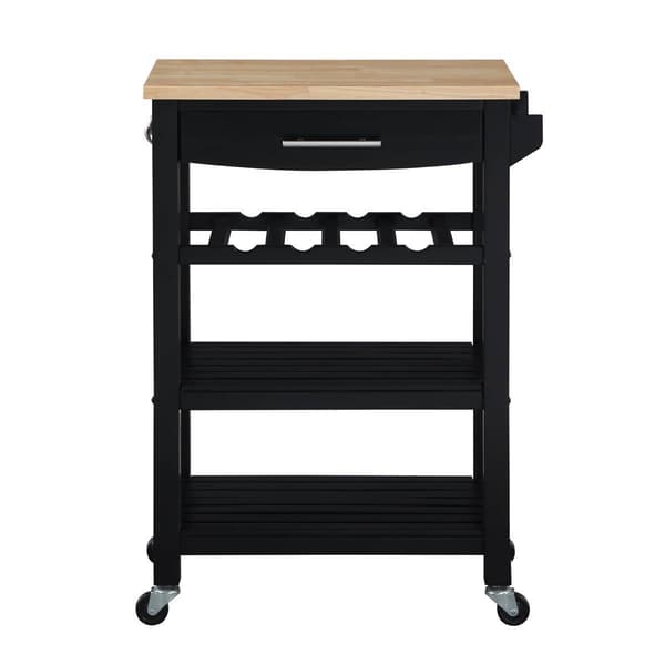 Convenience Concepts 4-Tier Butcher Block Kitchen Cart