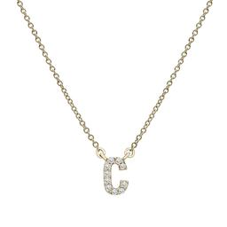 Diamond Classics(tm) 1/20ctw. Diamond Initial C Necklace