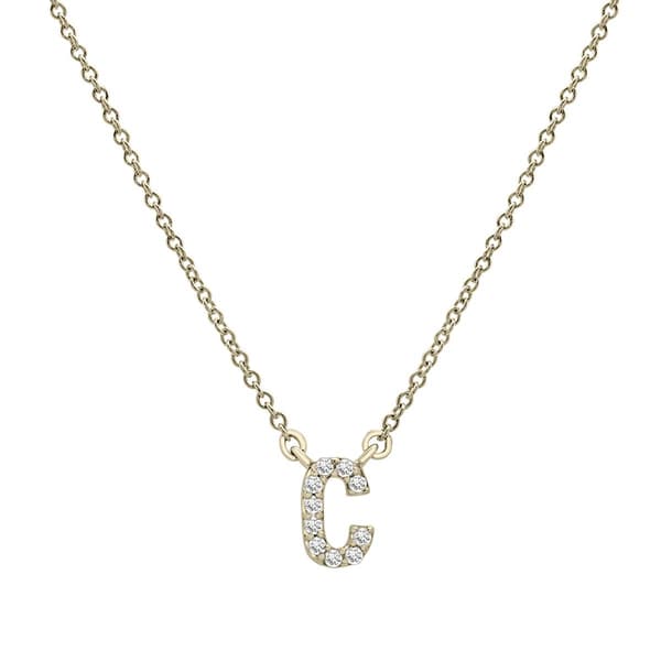 Diamond Classics(tm) 1/20ctw. Diamond Initial C Necklace - image 
