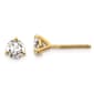 Pure Fire 14kt. Gold 2/3ctw. Screwback Lab Grown Diamond Earrings - image 1