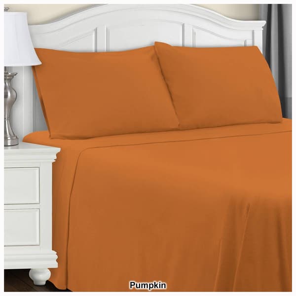 Superior Cotton Flannel Solid Deep Pocket Sheet Set