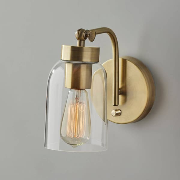 Adesso Bristol Antique Bronze Wall Lamp