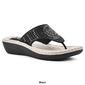Womens Cliffs by White Mountain Cienna Wedge Thong Sandals - image 6