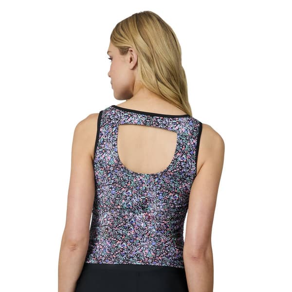 Womens Free Country Bursting Bloom Shirred Tankini Swim Top