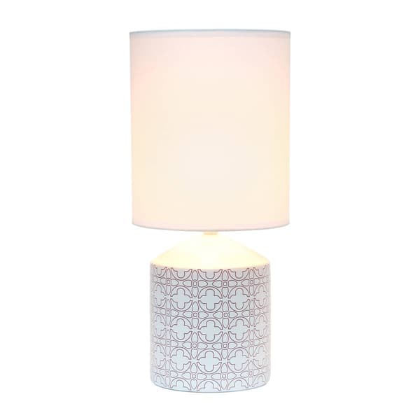 Simple Designs Floral Fresh Prints Table Lamp