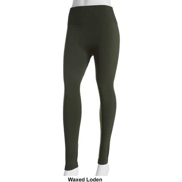 One 5 One Basic Piquet Fleece Lined Leggings L XL Black