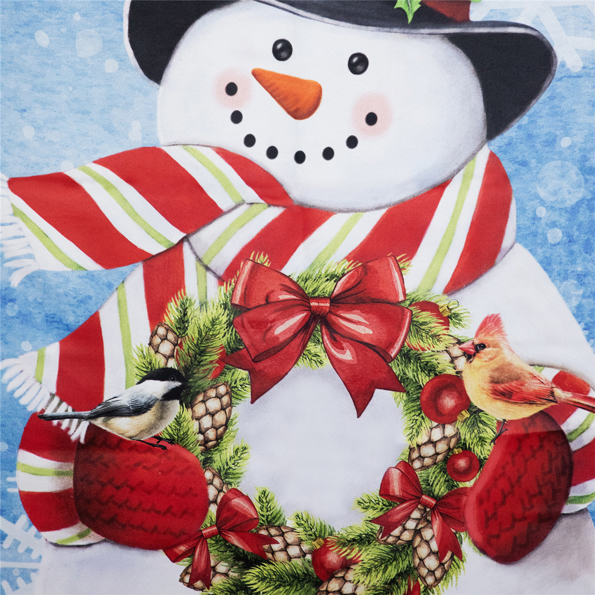Northlight Snowman with Top Hat Outdoor Christmas House Flag