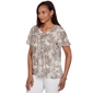 Petites Emaline Verde Grove Ii Printed Short Flare Sleeve Split - image 2