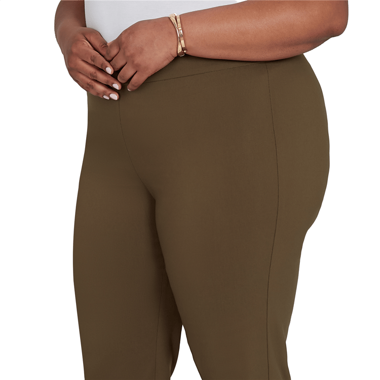 Plus Size Emaline La Vita Costiera Pull On Straight Leg Pants