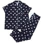Juniors Pillow Talk Owl Notch Collar Pajama Set - image 1