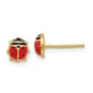 Gold Classics(tm) 14kt. Enameled Ladybug Stud Earrings - image 1