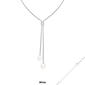Splendid Pearls Sterling Silver Double Pearl Pendant Necklace - image 2