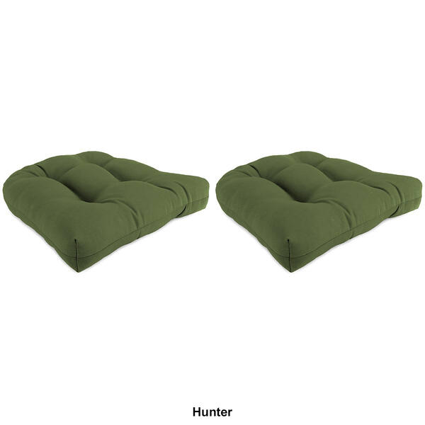 Jordan Manufacturing Solid Wicker Chair Cushions - Set Of 2