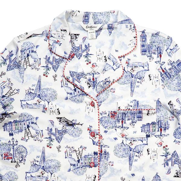 Womens Cath Kidston™ London Long Sleeve Toile Pajama Set