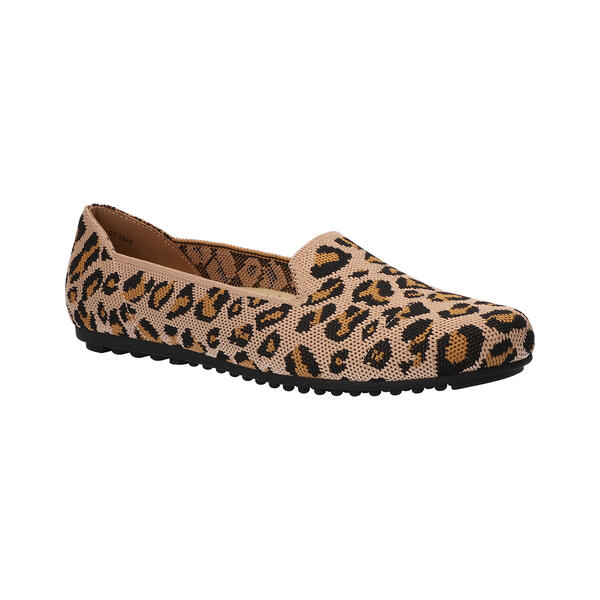 Womens Bella Vita Hathaway Leopard Knit Fabric Loafers - image 