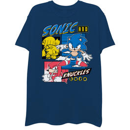 Young Mens Sonic The Hedgehog Short Sleeve Graphic Tee