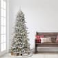 Puleo International 6.5ft. Pre-Lit Flocked Spruce Christmas Tree - image 2