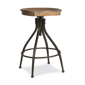 HH2 Home Worland Backless Adjustable Height Stool w/ Saddle Seat - image 2