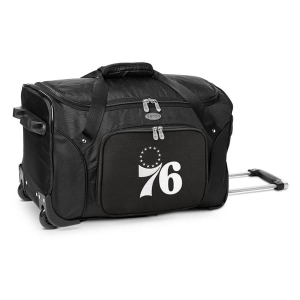 MOJO Philadelphia 76ers 22in. Wheeled Duffel Bag
