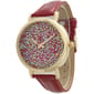 Womens Olivia Pratt Sparkly Quartz Watch - 25191BURGUNDY - image 1