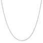 Gold Classics&#40;tm&#41; 10kt. White 0.8mm 16in Cable Chain Necklace - image 1
