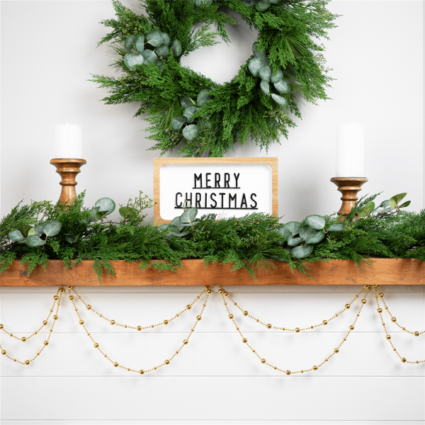 Northlight 15ft. Gold Shiny Disco Ball Beaded Christmas Garland