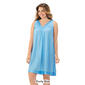 Womens Exquisite Form Floral Applique Trim Nightgown - image 2