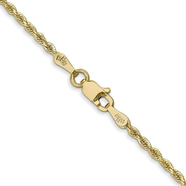 Unisex Gold Classics&#40;tm&#41; 1.75mm. 14k Diamond Cut Rope Chain Necklace - image 