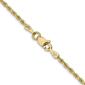 Unisex Gold Classics&#40;tm&#41; 1.75mm. 14k Diamond Cut Rope Chain Necklace - image 1