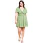 Juniors Plus Angie Print Twist Front Dress - image 1