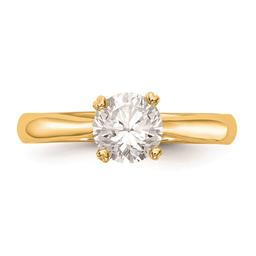 Pure Fire 14kt. Yellow Gold Lab Grown Diamond Solitaire Ring