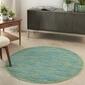 Nourison Essentials Two-Tone Indoor/Outdoor Round Rug - image 7