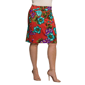 Plus Size 24/7 Comfort Apparel Slim Floral Pencil Skirt - image 2