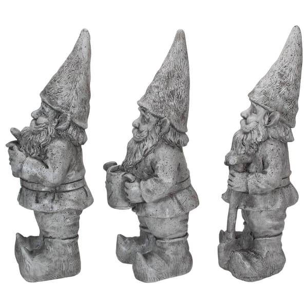 Northlight Seasonal Gardening Gnome Statues - Set of 3