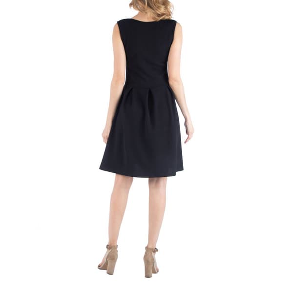 Plus Size 24/7 Comfort Apparel Sleeveless A-Line Maternity Dress