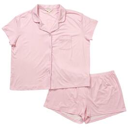 Womens Laura Ashley&#40;R&#41; Short Sleeve Dot Shorty Pajama Set