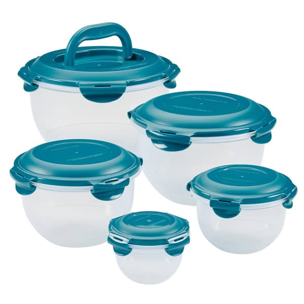 Rachael Ray 10pc. Nestable Round Food Storage Container Set - image 